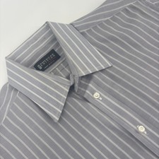 American Edition Men's Classic Stripe Dress Shirt Long Sleeve Made in USA