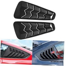 Side Window Louvers Windshield ABS Matte Black Sun Shade Cover GT Lambo Style