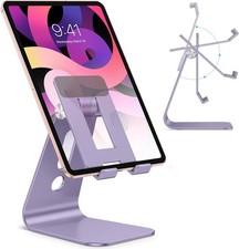 Soporte ajustable para tableta para escritorio, soporte para iPad y iPhone