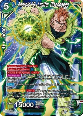 Android 16, Limiter Disengaged - BT14-149 - SR NM-Mint Dragon Ball Super Series 