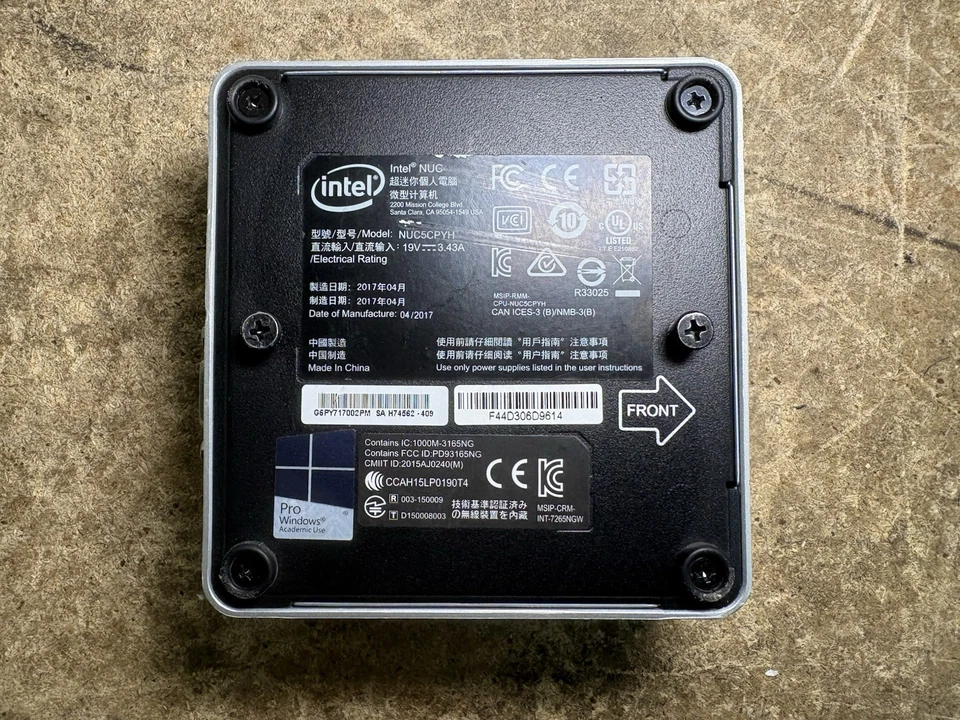 INTEL NUC5CPYH COMPACT MINI-PC HD CELERON N3050 4GB Ram 128 SSD - Image 3 of 4