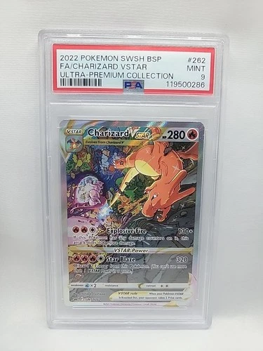 Fa/Charizard Vstar 2022 Pokemon Swsh Black Star Promo #SWSH262 PSA 9