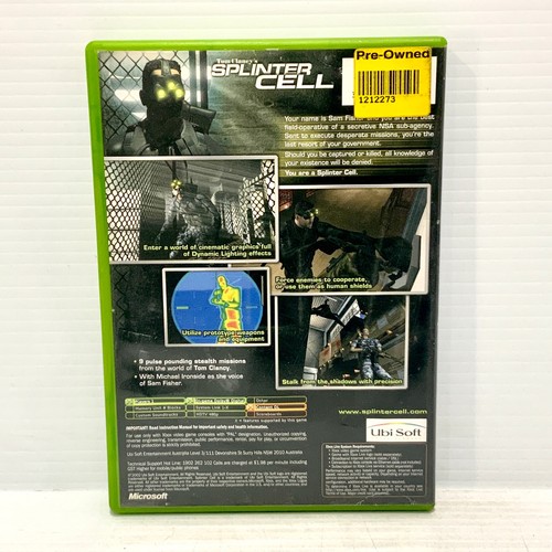 Tom Clancy’s Splinter Cell - Xbox Original - Probado y funcionando - Envío gratuito - Imagen 2 de 4