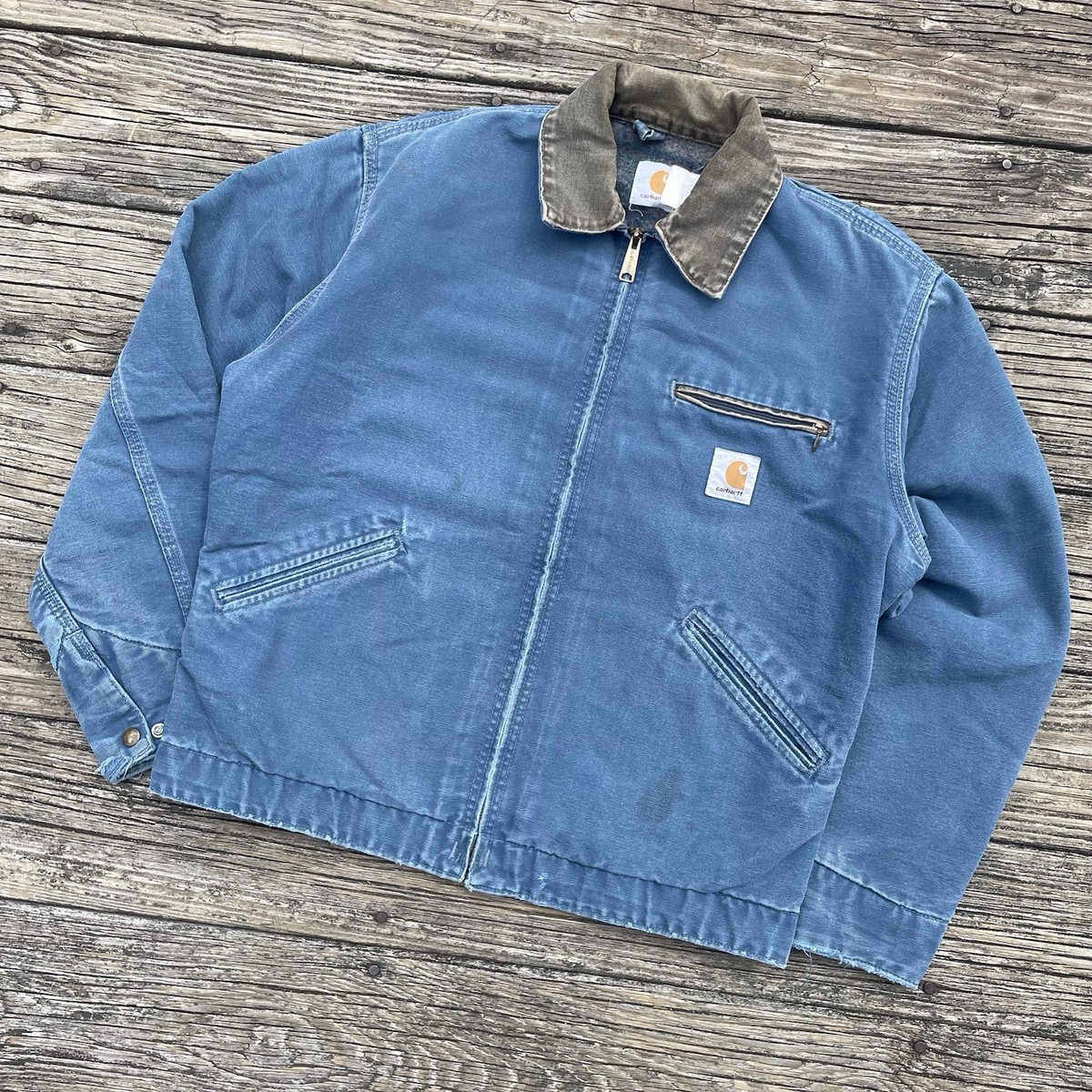 USA製Carhartt Detroit Jacket Blue 90s Carhartt Detroit Jacket Size XL Blue Navy Made in USA