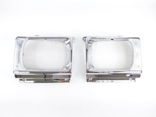 For Toyota Pickup 1982-83 4x2 4x4 Headlight Door Bezel Light Case Chrome Pair