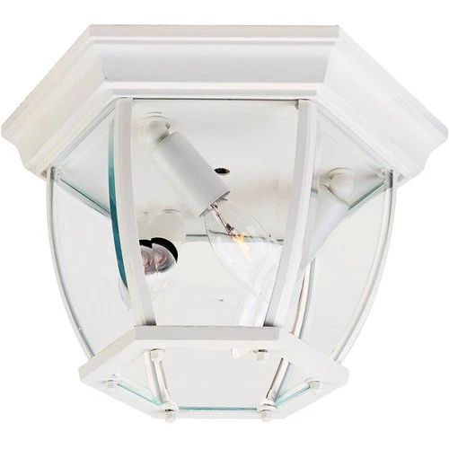 Maxim Lighting 1029WT Crown Hill 3 Light 11 inch White Outdoor Ceiling Mount - Picture 1 of 2