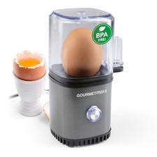 GOURMETmaxx Eierkocher 1 Ei Kocher Fr&uuml;hst&uuml;cksei Mini Kompakt Single Eikocher