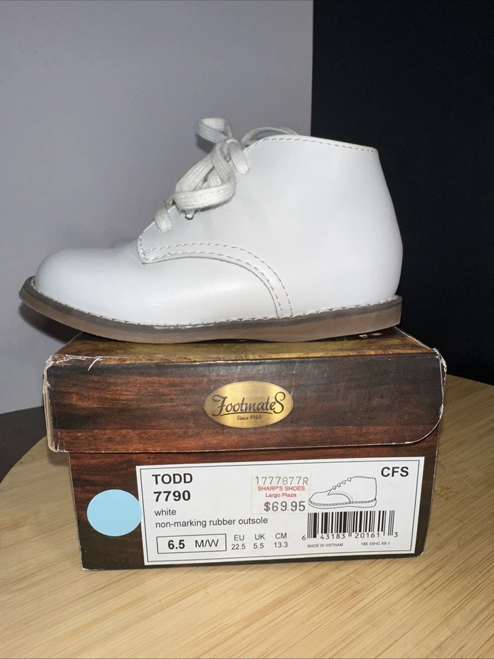 Footmates, Todd, 7790, Blanco, Talla 6.5 Foto 4 de 4