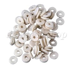 90x Beige Piano Regulating Tools Felt Punchings Keyboard Washers Replace Parts