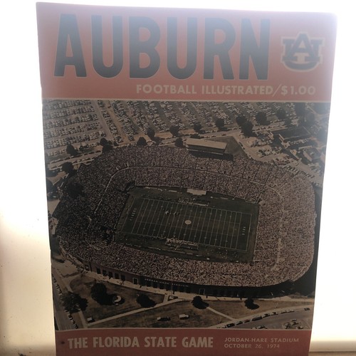 1974 Auburn vs Florida State Program Football Illustrated - Picture 2 of 7