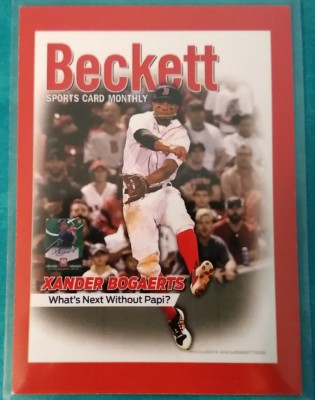 2016 BECKETT COVER XANDER BOGAERTS MOOKIE BETTS #2621/5000 BOSTON RED SOX