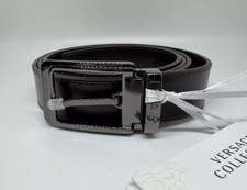 Versace Collection, Authentic Men’s Belt Dark Brown Genuine Leather Size 48, NWT