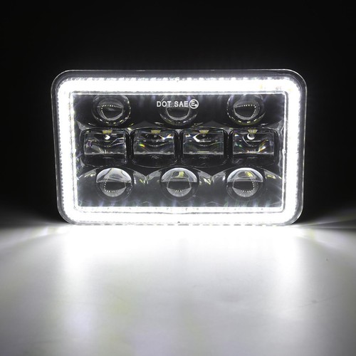 Faros LED de haz alto bajo DRL 6000K para Pontiac Grand Prix 1976-1987 4 piezas 4x6" - Imagen 10 de 12
