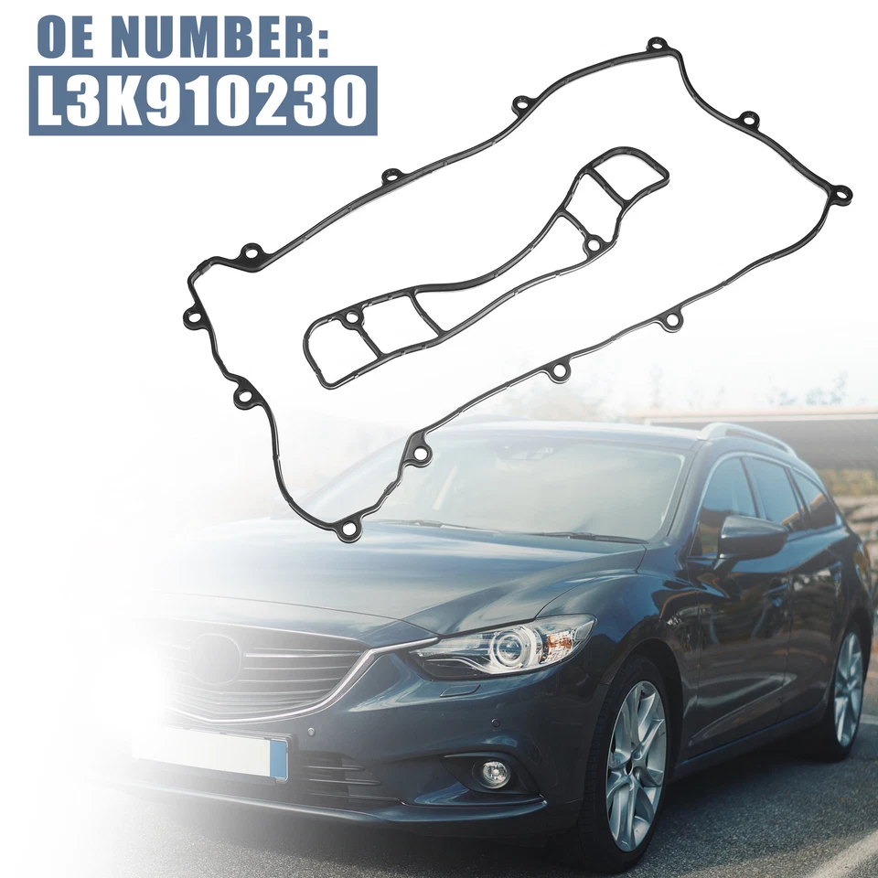 Pacote x 2 para Mazda 3 6 CX-7 2.3L motor L3K910230 junta da tampa da válvula do motor do carro - Imagem 3 de 4