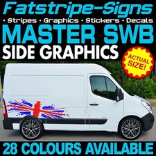 to fit RENAULT MASTER SWB L1 GRAPHICS STICKERS STRIPES DECALS DAY VAN CAMPER