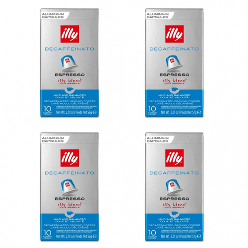 Illy Nespresso Compatible Decaf Coffee Capsules Decaffeinato Espresso (40  Pods) 7109322944368 | eBay
