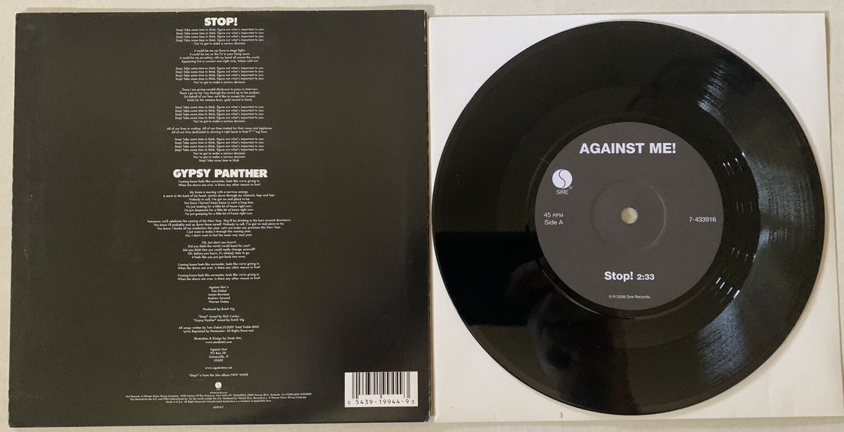 ミュージシャン GOOD RIDDANCE/NOFX VOODOO/ALKALINE TRIO AGAINST ME Stop! 7” Black Vinyl-Alkaline Trio NOFX
