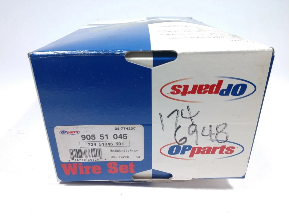 Distributor Cap/Spark Plug Wire Kit OP Parts 90551045 / XRF WD Express  - Image 2 of 2