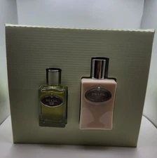 Prada Milano Infusion D'Iris Perfume Gift Set: 1oz EDP Spray & 3.4oz Body Lotion