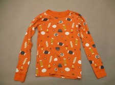 Hanna Andersson Size 10 Kids Unisex Orange 100 Organic Cotton Pajama Top 140