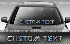 Custom Text Personalized Mec Windshield Banner Decal Sticker Jdm Diesel Euro Kdm