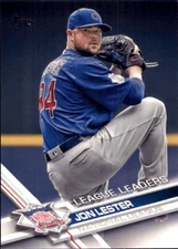 2017 Topps #162 Jon Lester League Leaders chicago cubs