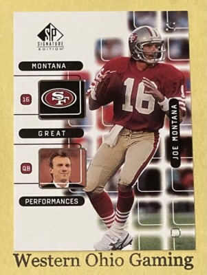 1999 Upper Deck SP Signature Edition Joe Montana #J4 Great Performances