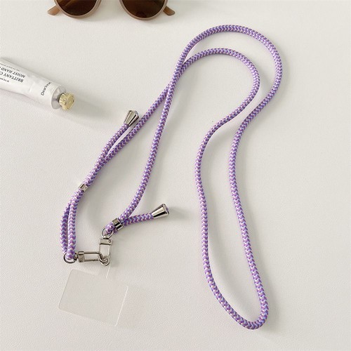 Cross Body Style Colorful Mobile Phone Lanyard Polyester Phone Case Rope - Photo 6 sur 13