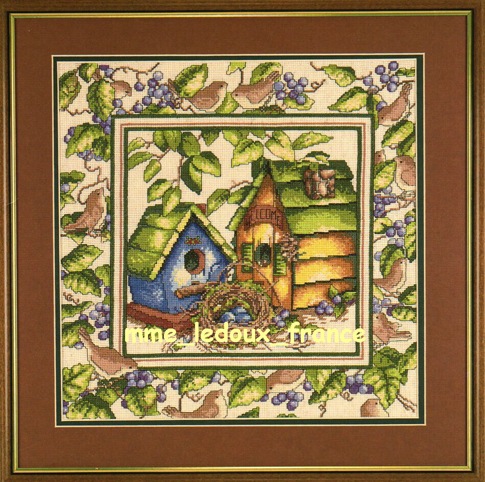 Kit point de croix Needle Treasures 03055 Nest Eggs broderie USA vintage de collection