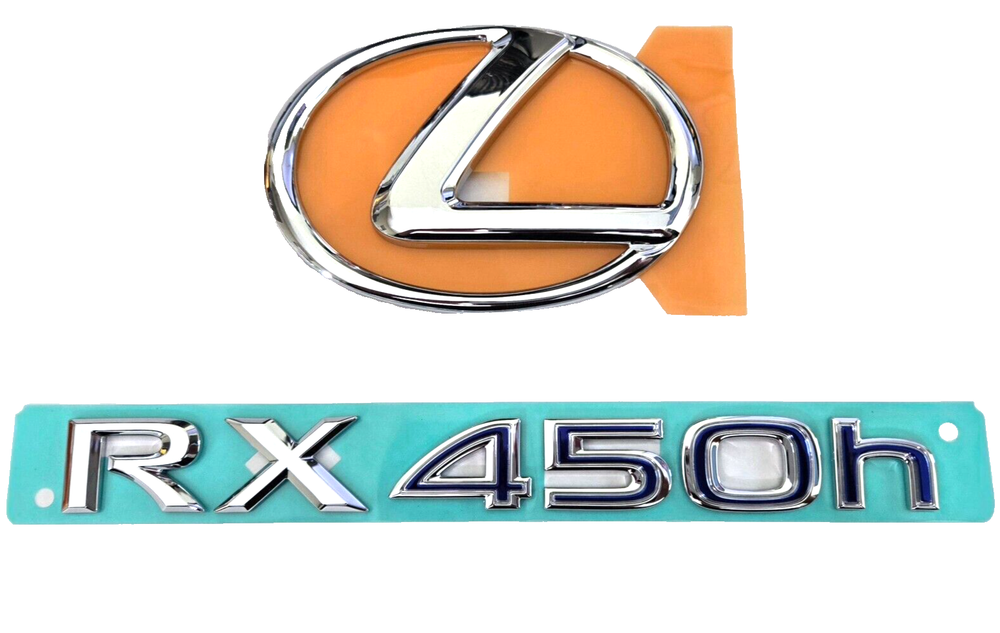 10-14 LEXUS RX450H RX450 REAR EMBLEM L CHROME BACK HATCH BACK 10 11 12 NAMEPLATE