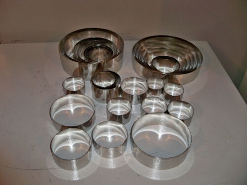 Fat Daddio's 18 gauge stainless steel Round Cake Rings, various sizes - Afbeelding 1 van 45