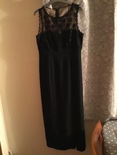 black evening dress size 12