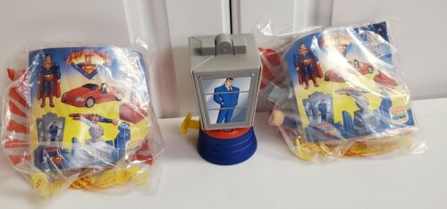 Lot of 3 DC Superman the Animated Series Burger King Kids Meal Toys/Figure 1997  - Picture 1 of 8