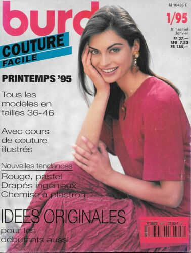 Magazine BURDA COUTURE FACILE 9501 - Printemps 95 - 20 modèles Tailles 36 à 46 - Zdjęcie 1 z 4
