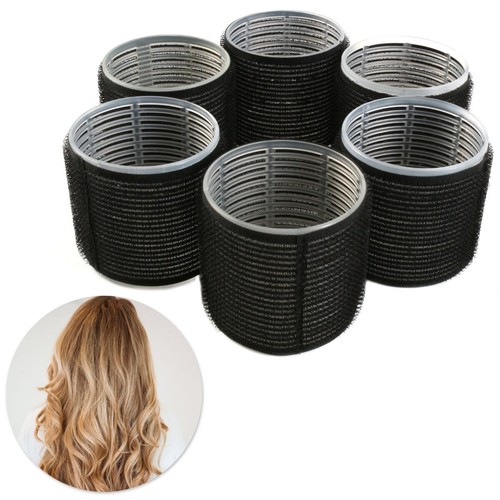 SELF GRIP HAIR ROLLERS Jumbo Extra Large 60mm Bouncy Curl Salon Styling