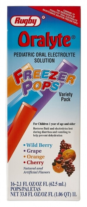 ORALYTE FREEZER POP 16X63ML WATSON electrolytes/dextrose ORAL
