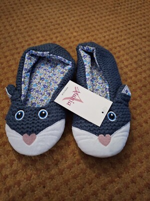 Atania Ladies Knitted Animal Character Ballet Slippers UK