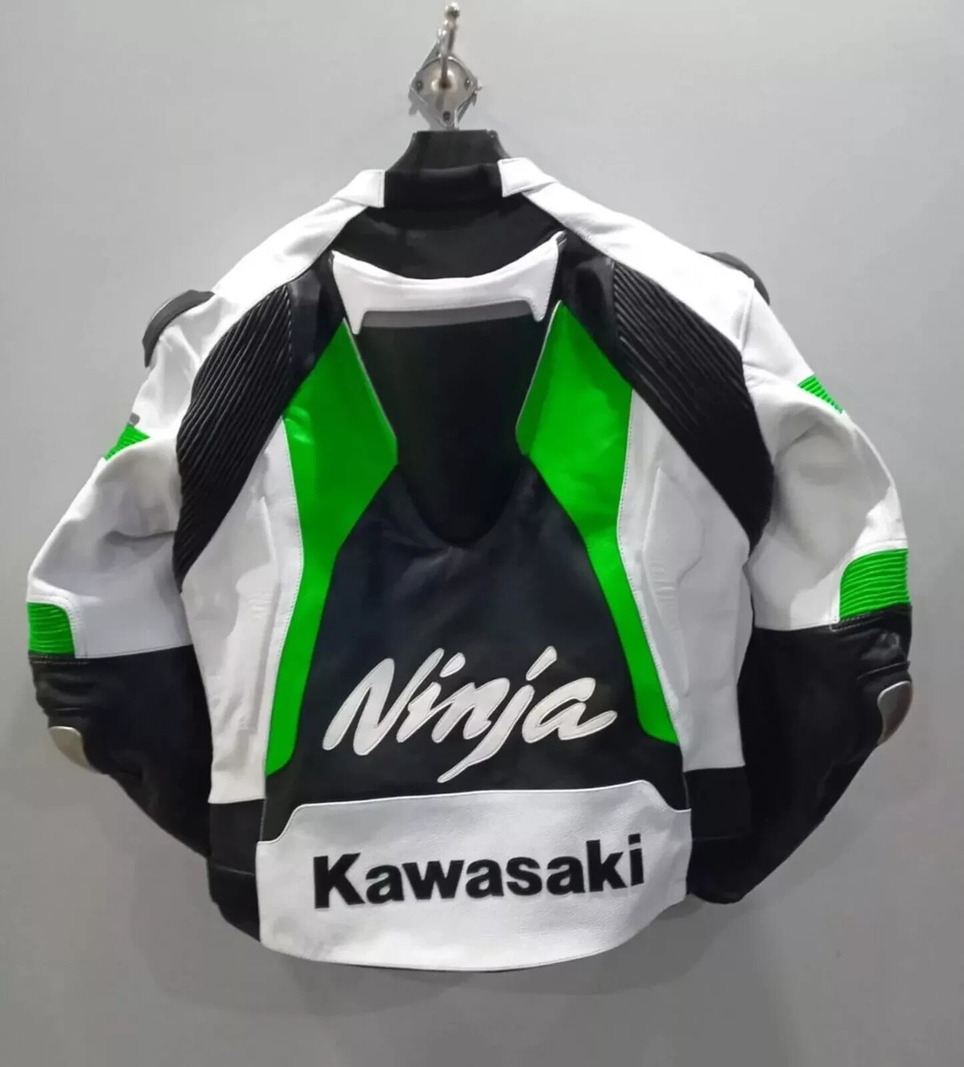 Kawasaki Ninja Motorcycle Racing Leather Jacket | Biker Sports