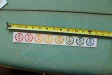 HIC Hawaiian Island Creations Surfboards Neon 80's V12 Surfing STICKER x8 Sheet