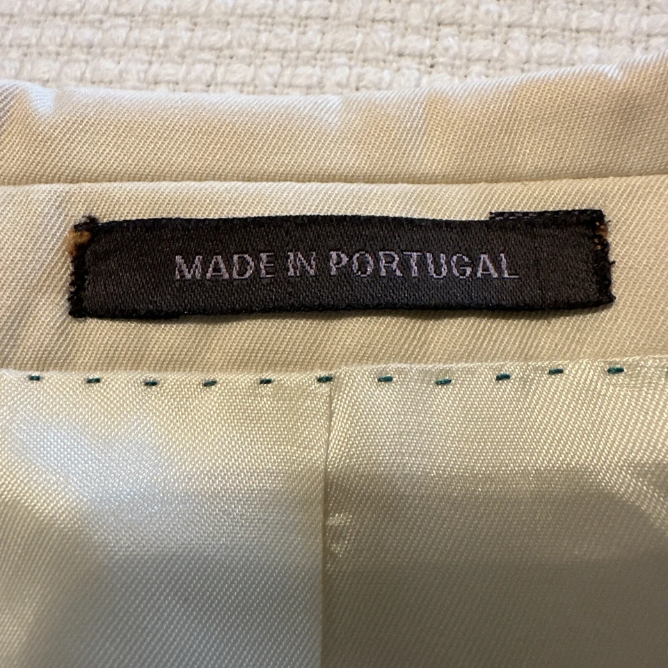 Abrigo Deportivo Alexander Julian Moderno Marfil América Can De Colección Hecho en Portugal Talla 42R Foto 2 de 4
