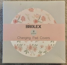 Brolex Baby Changing Pad Covers 2 Pack Jersey Knit Pink Blossom NEW