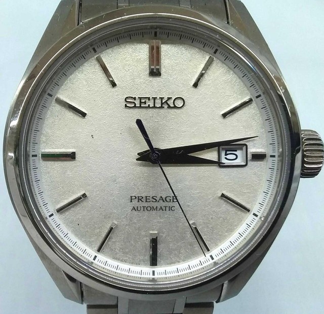 Seiko Presage Silver Men's Watch 