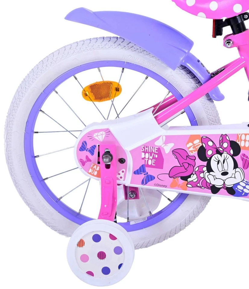 16 Zoll Kinderfahrrad Mädchenfahrrad Kinder Fahrrad Rad Bike Minnie Mouse Maus - Bild 3 von 4