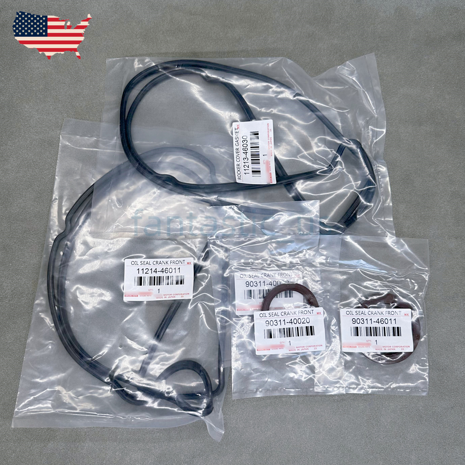 OEM For Toyota Lexus GS300 & IS300 Valve Cover Gaskets W/ Crank And Cam