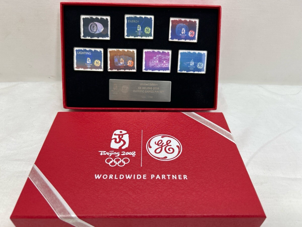 GE Beijing 2008 Olympic Games Pin Set Limited Edition #1626/1750