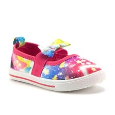 Toddler Girls' Classic Space Galaxy Flats Slip On Canvas Sneakers Shoes