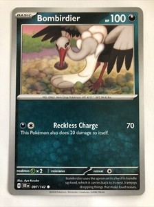 Pokémon TCG Stellar Crown Bombirdier 097/142 NM