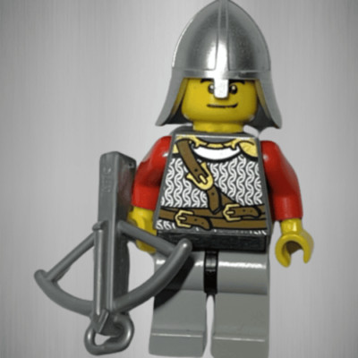 Lego  Minifigur cas438, Castle Kingdoms Lion Knight Scale Mail Löwenritter Burg