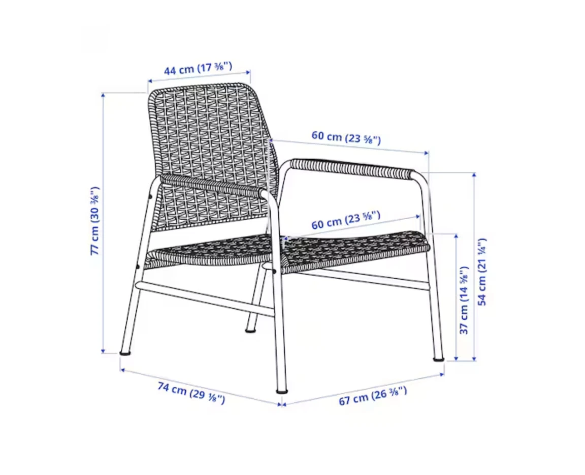 IKEA Ulriksberg Rattan Armchair. Ref 10 23 eBay