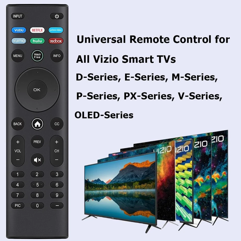 Universal Remote Control for VIZIO All LED LCD HD 4K UHD HDR Smartcast 3D Smart - Image 2 of 4